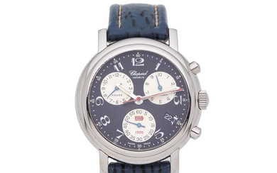 Chopard. A stainless steel quartz calendar chronograph wristwatch Chopard. Chronographe...