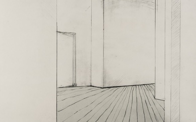 Christo et Jeanne-Claude. Sérigraphie pour Corridor Store Front, Project. Signé et daté au crayon en...