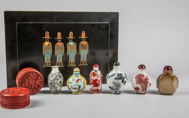Collectible Box of Chinese Snuff Bottles
