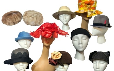 Collection Men and Women Vintage Hats
