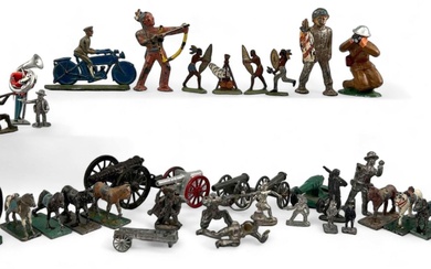 Collection Of Lead Soldier, Cowboy & Indian Toys