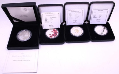 Collection of Silver Coins. To include a Jubilee Mint HRH...