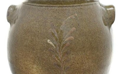 Collin Rhodes Attributed Edgefield Stoneware Jar