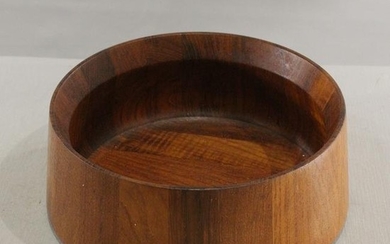DANSK Mid-Century Modern Round Teak Fruit Bowl