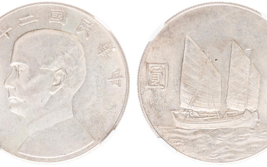 Dollar Year 23 (1934) (KM345, Kann624, L&M110) - Obv: Bust...