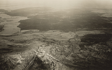EDWARD STEICHEN (1879-1973) Vauquois Mine Craters (Argonne Sector) over 2000 ft. in diameter....