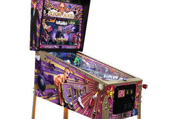 ELTON JOHN COLLECTOR'S EDITION SIGNED PINBALL MACHINE STEVE RITCHIE, CHRISTOPHE...