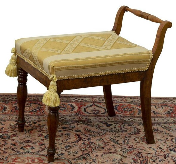 EMPIRE STYLE UPHOLSTERED SEAT BENCH