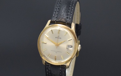 ENICAR Ultrasonic montre-bracelet dorée pour hommes, Suisse, vers 1965, automatique, fond en acier avec fermeture...
