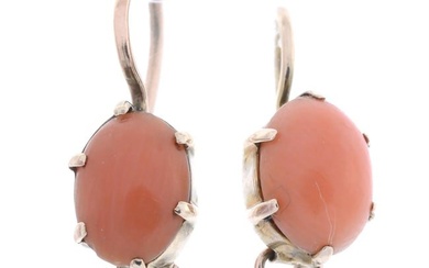 Early 20th century coral earrings