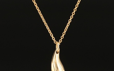 Elsa Peretti for Tiffany & Co. 18K Teardrop Necklace