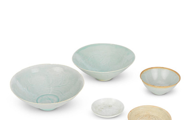 FIVE QINGBAI VESSELS Song Dynasty