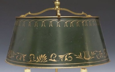 FRENCH EMPIRE STYLE BRONZE BOUILLOTTE LAMP