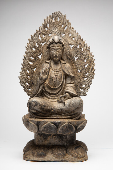 Figure / sculpture, Buddha, Amitabha, metal, Tang dynasty, China, c. 8th-9th century