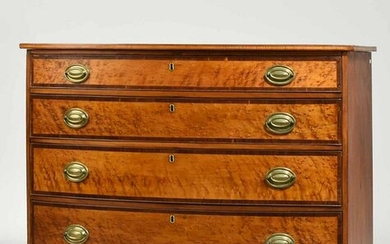 Fine Federal Bow Front Chest