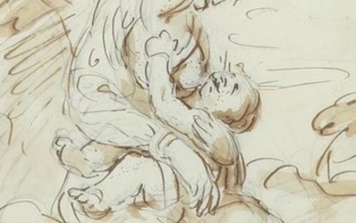 Francesco Appiani (Italian 1704-1792) Madonna and child Pen...