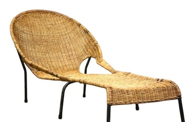 Francis Mair Wicker Lounge Chair