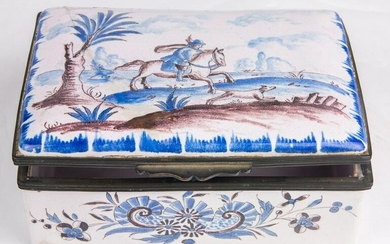 French faience box