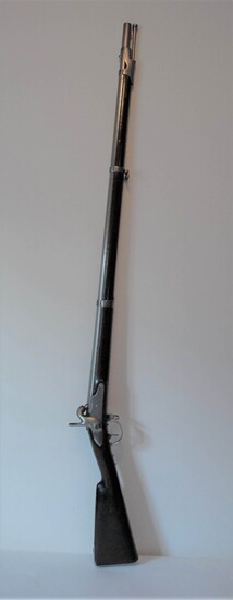Fusil d'infanterie à percussion modèle 1822 T bis. Platine signé: " Manufacture royale de Mutzig"...