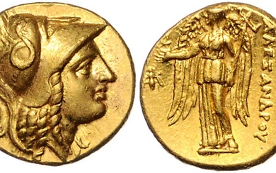 GRIECHENLAND, MAKEDONIEN. Alexander III. der Große, 336-323 v.Chr., AV Stater, Pella