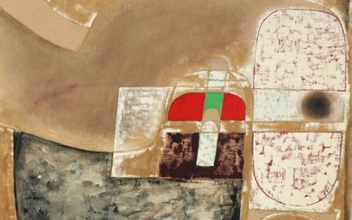Georges Collignon: “La conclusion est proche”, 1962. Signed Collignon and on the reverse. Oil on canvas. 73×100 cm.