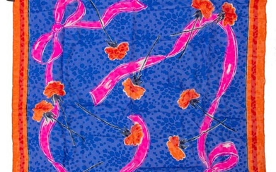 Givenchy Floral Silk Scarf