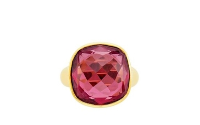 Gold and Pink Tourmaline Ring, McTeigue