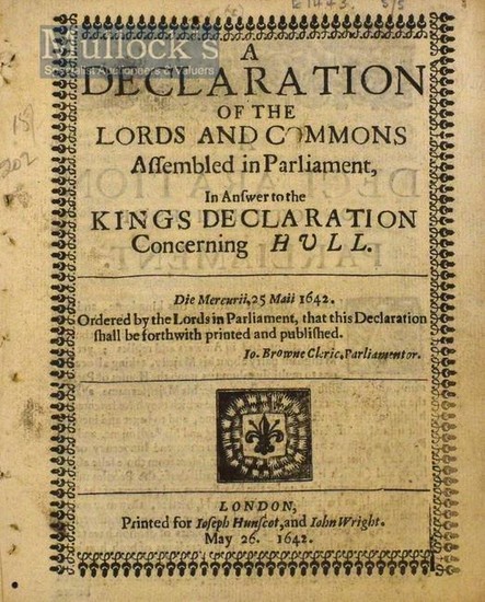 Great Britain - A Declaration Of The Lords...