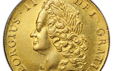 Great Britain: , George II gold 2 Guineas 1739 AU Details (Cleaned) PCGS,...