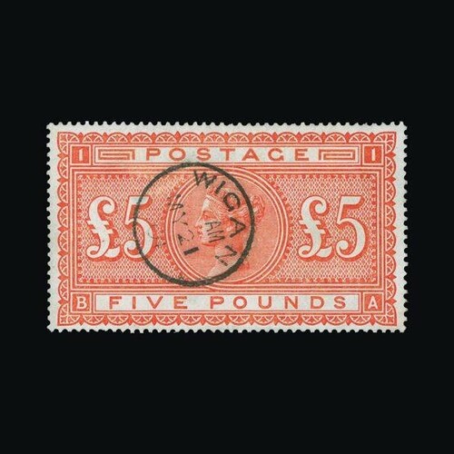 Great Britain - QV (surface printed) : (SG 137) 1867-83 £5 o...