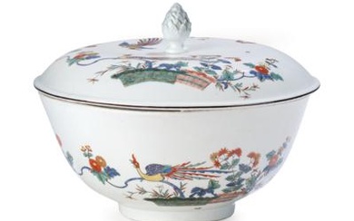 A Large Lidded Tureen with Hoo Bird Decoration, Meissen c. 1730