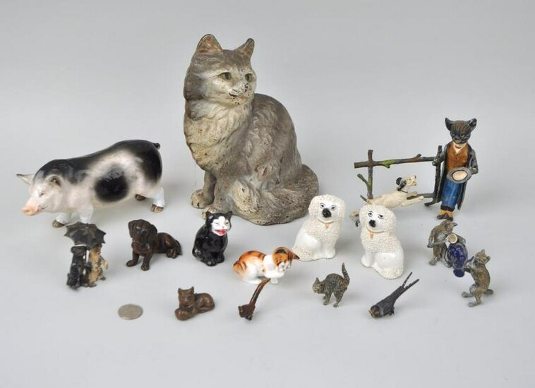 Group Fifteen Whimsical Small Animal Figures