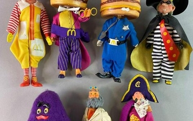 Group of 7 Remco McDonalds Action Figures