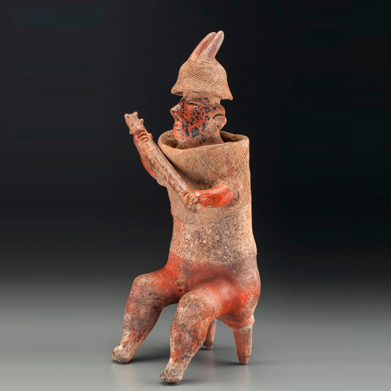 Guerrero Guardián de Tumba, cultura Nayarit, Occidente de México, 100 a