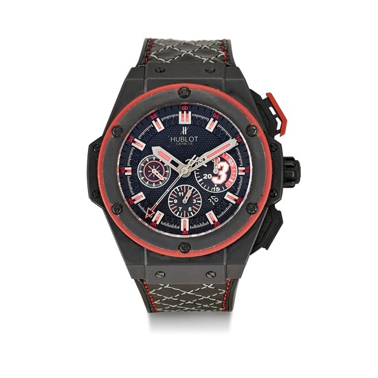 HUBLOT | BIG BANG KING POWER "DWYANE WADE", REFERENCE 703.CI.1123.VR.DWD11 A LIMITED EDITION CERAMIC AND TITANIUM CHRONOGRAPH WRISTWATCH WITH DATE, CIRCA 2013