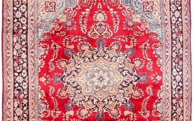 Hand-knotted Mashad Wool Rug 9'7" x 12'6"