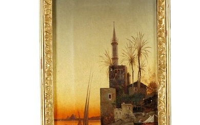 Hermann Corrodi On the River Nile Painting