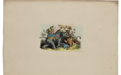 [INDIA — ETCHINGS] — THOMAS LANDSEER | 16 hand-colored etchings for Captain G. C. Mundy's 'Pen and Pencil Sketches being the Journal of a Tour in India'. London: John Murray, ca. 1832