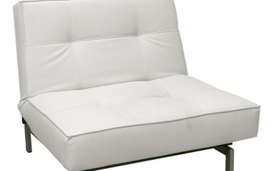 INNOVATION Living Modern White Leather Lounge Chair