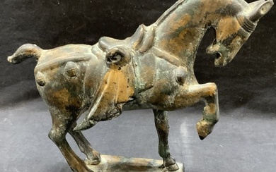 Iron Crafted Tang Style Asian Horse Figure