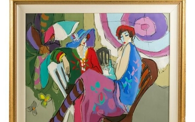 Isaac Maimon b1951 Abstract Impressionist Painting