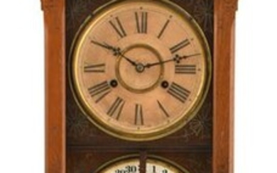 Ithaca No. 5 1/2 Hanging Belgrade Calendar Clock