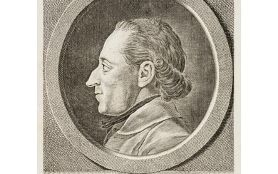 J. STURM (*1742) after SCHMOLL (*1774), Portrait of Joh. Jakob Hess, around 1775, Copper engraving