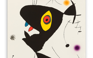JOAN MIRÓ (1893-1983) Oda a Juan Miró (Plate VI), 1973