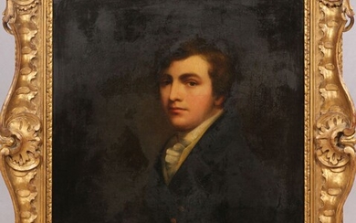JOHN GRAHAM GILBERT (SCOTTISH, 1794-66), OIL ON CANVAS, H 30" W 25", SELF-PORTRAIT
