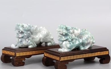 Jadeite Pixiu ornaments 20th century