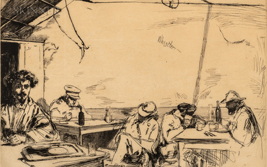 James Abbott McNeill Whistler (American, 1834-1903) Soupe à trois sous