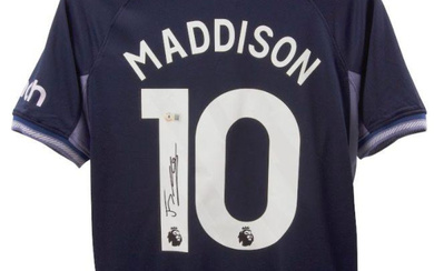 James Maddison Signed Tottenham Away Jersey (Beckett)