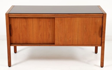Jens Risom Style MCM Credenza with Sliding Doors