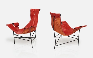 Jerry Johnson Pair of sling chairs, ca. 1954